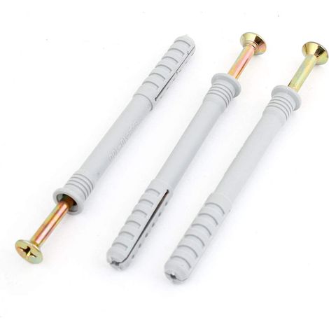 3 Stück Hardware Kunststoff Wandrahmen Feste Kreuzschlitzschraube 10cm Länge