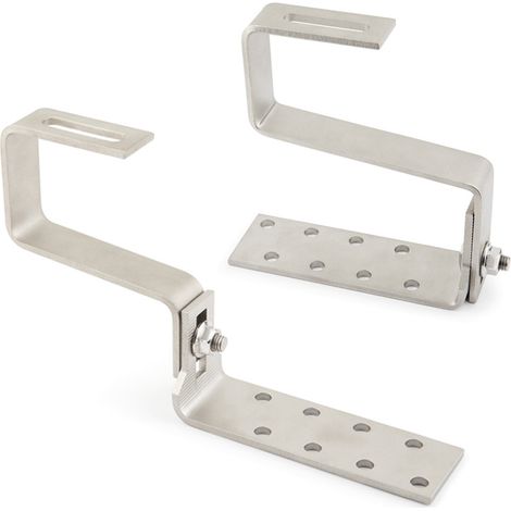 GS-TC - GANASCIA REGOLABILE PER TEGOLA CURVA. INOX A2 080-120-01