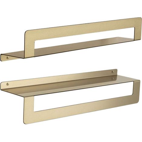 Sapho Gedy Cleo - Ablage mit Handtuchhalter, 50 cm, mattgold 2019885 (1/4)