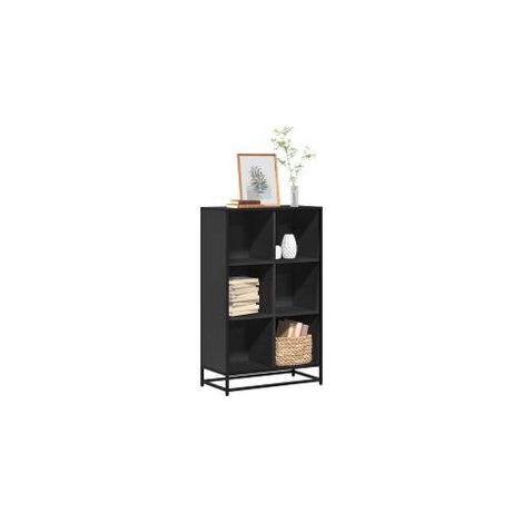 Bibliothèque noir 65,5x33x107,5 bois d'ingénierie (1/5)