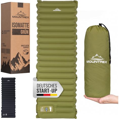 Matelas isolant - Matelas gonflable de camping avec pompe à pied, extra épais (10 cm) (1/5)