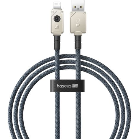 Baseus cable de carga rapida usb a a lightning 480mbps 1m - blanco