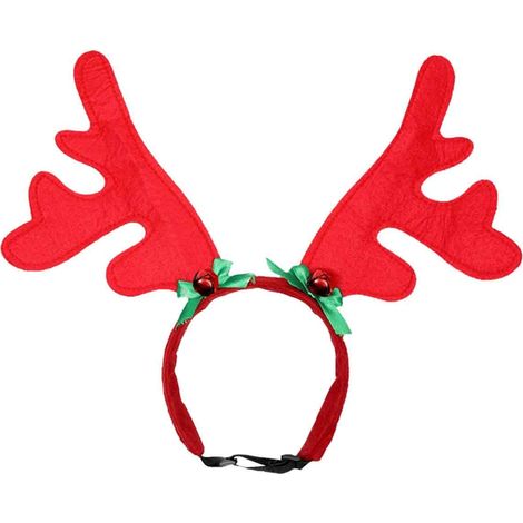 1 Bandeau pour chien, bois de renne, bonnet Père Noël, accessoire de coiffure pour chat et chien, déguisement de Noël (1/5)
