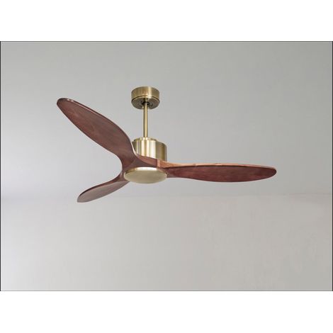 Tenerife Ring - Super destratificateur et ventilateur DC 166 cm Blanc pales bois noir sans Lumière 30 à 60 m² (1/5)