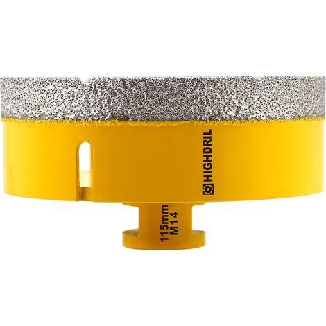 Foret Diamanté - 115MM M14 Scie Cloche Diamantée pour Porcelaine Carrelage Céramique Marbre Granit Quartz Pierre Maçonnerie Trépan Diamant Foret (1/5)