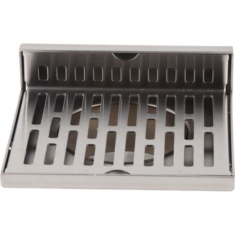 Bonde de sol latérale en acier inoxydable 304 résistant à la corrosion, en forme de L, épaisse, pour salle de bain ou hôtel, 5 pouces pour tuyau de 110 mm (avec joint d'étanchéité) (1/5)
