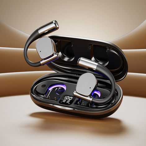 M111 nouveau casque Bluetooth intelligent OWS style crochet d'oreille avec longue durée de vie de la batterienoir (1/5)