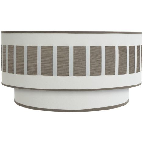 Applique Ivanna 1xe27 Legno Bianco-Grigio 17x30x15 Cm (1/2)