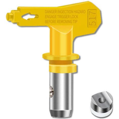 Airless Spray Gun Nozzle, High Pressure and Heat Resistant, Set of 6 Seals, Airless Nozzles Compatible with Graco, Titan, Wagner, etc. Paint Sprayers (Type 515, 517, 519, 521, 523, 525) TRIM (1/4)