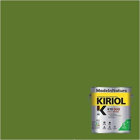 Peinture Métaux Antirouille, Sous couche et Finition, sur Fer, Acier, Galvanisé, même rouillés, très opacifiant - 2.5 litres - RAL 6025.