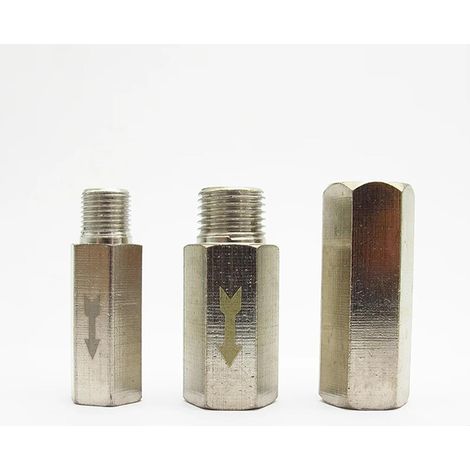 Clapet anti-retour pneumatique en laiton femelle mâle 1/8" 1/4"