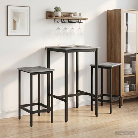 vidaXL Bar Stool 2 pcs Grey Sonoma 40 x 32 x 74 cm Engineered Wood (1/5)
