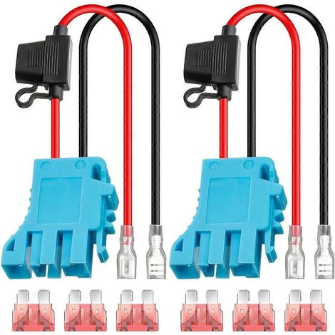 2er-Packung 12 AWG Kabelbaumstecker-Ersatz mit Sicherung