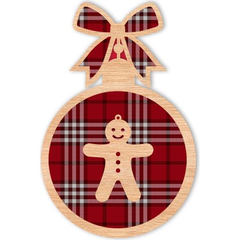 Weihnachtsbaumschmuck aus Holz D29 (1/2)