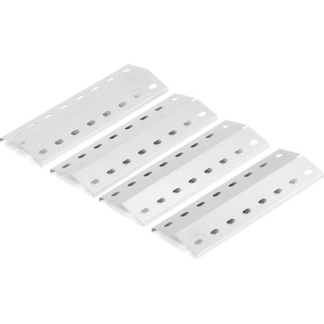 Lot de 4 cache-brûleurs universels en acier inoxydable 36,5 x 12 cm pour barbecue à gaz 3561, Chicago 3, Boston Pro 3K, Boston 6 Kr Turbo, Brahma 4.0 (1/5)