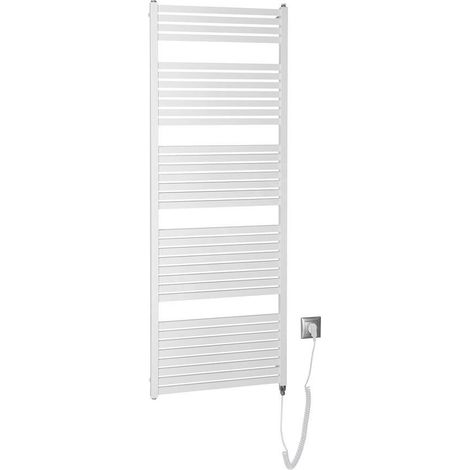 Radiateur électrique de salle de bain TONDI-E, droit, 600x1690 mm, 800 W, blanc (1/4)