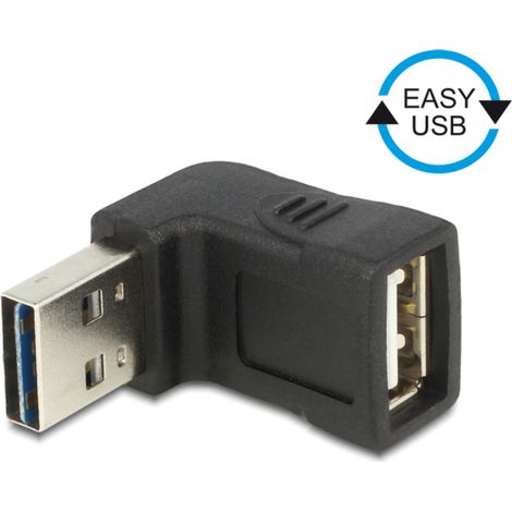 Delock USB 2.0 Adapter [1x USB 2.0 Stecker A - 1x USB 2.0 Buchse A] 65521 (1/4)