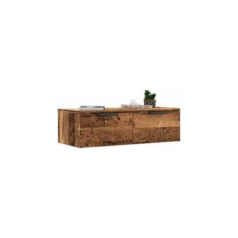 Armoire murale chêne artisanal 68x30x20 bois d'ingénierie (1/5)