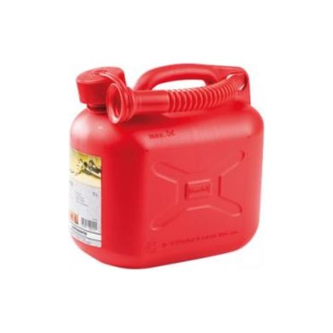 Tanica da trasporto benzina capacità litri 5,00 colore rosso