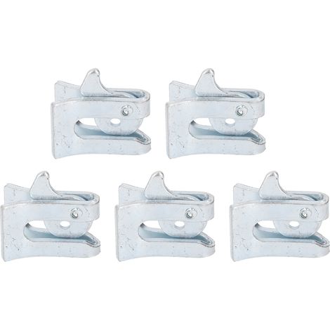 5 Sets Pig Fence Door Latch Thickened Galvanized Steel Plate Farm Gate Latch for Farrowing Bed Farm Gate Wall thickness 4.5mm (1/5)