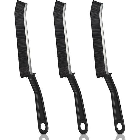 Eckenreinigungsbürste,Badezimmer Lückenreinigungsbürste-Spaltbürste,Reinigungswerkzeug mit langem Griff Zuhause Küche Rillenspalt Fenster Türschiene Schrubber Bürsten Fugen Reinigungsbürste(3pcs) (1/5)