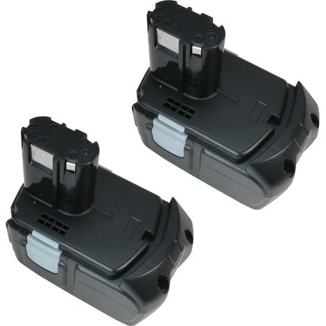 2x Trade-Shop Premium Li-Ion Akku 18V 3000mAh für HITACHI C18 CJ18 DH18 G18 KC18 RB18 RB18 CR18 DS18 DV18 WH18 WR18 ersetzt EB1830H EB1830HL EB18 EB1820 EB1820L EB1812S EB1826HL EBM1830 EB1830 EB1815