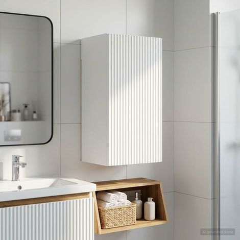 vidaXL Armadio da bagno a muro ARNHEM Bianco 30 x 31 x 59 cm