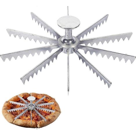 Coupe-tarte, diviseur à gâteau, outil de pâtisserie, marqueur pour tartes et gâteaux, diviseur à gâteau en alliage d'aluminium pour découper gâteaux, pizzas, tartes, ustensile de cuisine, séparateur à (1/5)