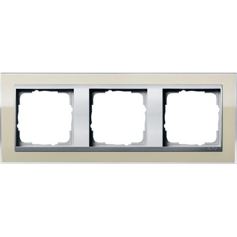 Gira Cornice di copertura 3f Anello interm. F Alu Gira Event Klar Sand [0213776], 0213 776