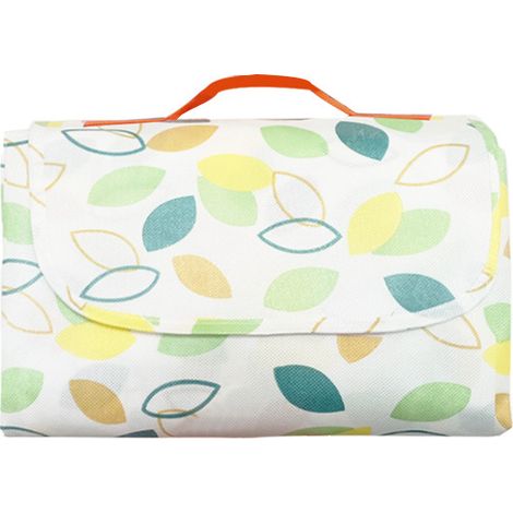 Couverture de pique-nique 200 x 200 cm, pliable avec poignée, imperméable et anti-sable, idéale pour la plage, le parc, la randonnée et le camping en famille (1/5)