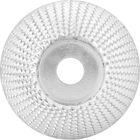 Disque de meulage à arc de 85mm argenté, meule de façonnage rotative pour outil de menuiserie, accessoire pour meuleuse d'angle. (1/5)