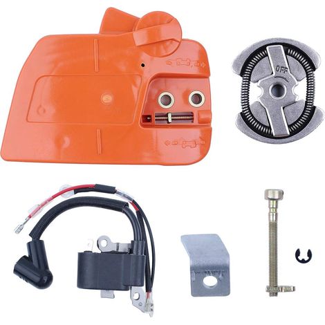 Frein de Chaîne Embrayage Couvercle Pignon Bobine d'Allumage Kit de Tendeur pour Husqvarna 240 235 E 235E Pièces de Rechange pour Tronçonneuse (1/5)
