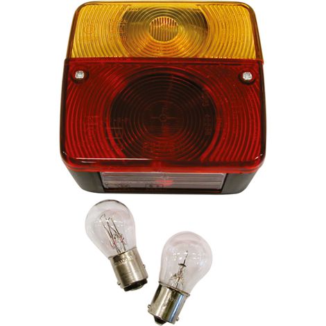 FEU ARRIERE 4 FONCTIONS 12V + AMPOULES (1/2)