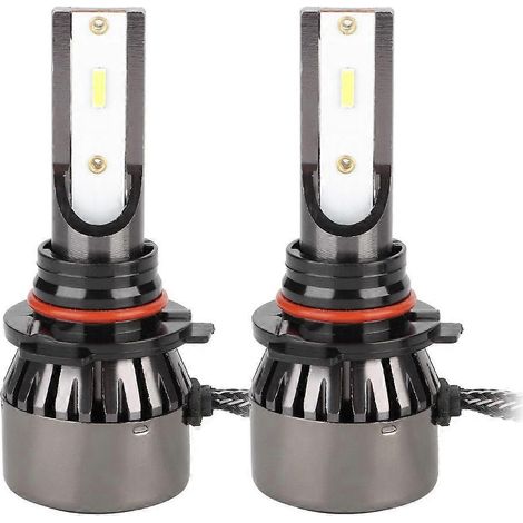 Ampoules LED intégrées pour voiture, 60 W chacune, 9005 H10 HB3, lumière blanche