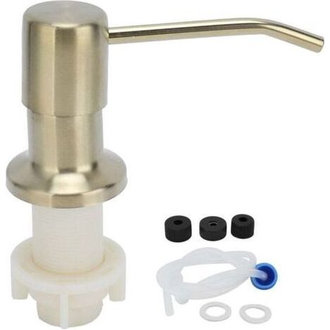 Tête de pompe à savon intégrée pour évier de cuisine, tête de distributeur de savon avec accessoire de tube d'extension A (1/4)