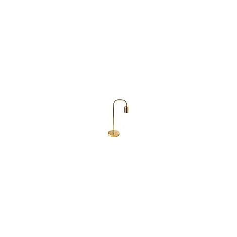 Kleine gebogene Tischlampe 1xe27 l.12xb.20xh.20xh.36cm vermessingt