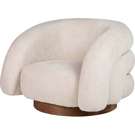 Flux Beige Chenille Sessel 100X89X60 Cm (1/5)