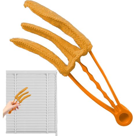 Brosse dépoussiérante détachable pour stores de fenêtre Nettoyeur de porte amovible pour baignoire, toilettes, évier, ventilateur (1/5)