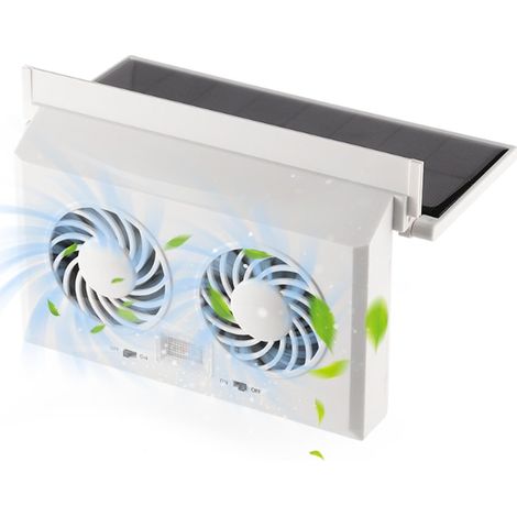 Ventilateur d'Extraction Solaire pour Voiture Ventilation (1/5)