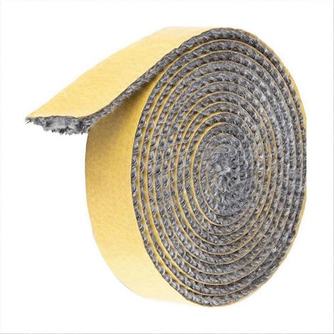 Joint de porte de poêle à bois en corde de fibre de verre, 3 mm x 10 mm x 2 m, étanchéité thermique résistante, remplacement facile pour insert et cheminée (1/5)