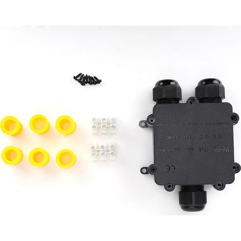 IP68 Wasserdichter Kunststoff-Anschlusskasten M686 für Außenkabel, 3-Wege-Anschlusskasten, Y-Typ (1/5)