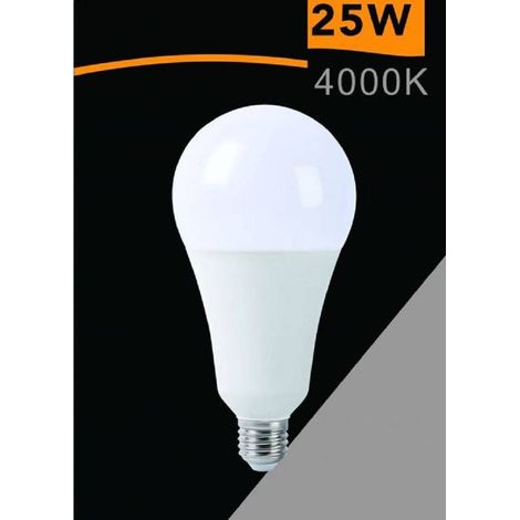 TrAdE Shop Traesio - Lampadina A Led 25watt A95 E27 2500lm A Sfera Luce Fredda Calda Naturale A95-25w - -Bianco Naturale      -