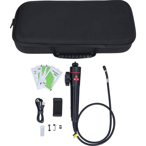 Endoscope WiFi multifonction HD 1920x1080, rotation 180°, caméra d'inspection de tuyaux 1m/3,3ft, 8mm/0,3in, 8LED (1/5)