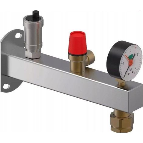 Uponor Gruppo di sicurezza 3 bar acciaio inossidabile