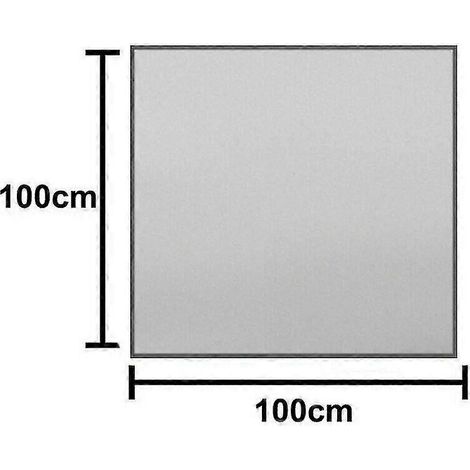 Tapis de barbecue compatible (100 x 100 cm), résistant à la chaleur et ignifugé, idéal pour protéger le sol de votre terrasse ou de votre camping en extérieur. (1/5)