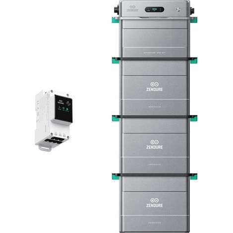 Zendure SolarFlow 1600 AC+ – Balkonkraftwerk mit Speicher, 1600W AC bidirektional, 1,92 kWh Akku, erweiterbar bis 11,52 kWh, Plug & Play, IP65, mit 3xAB2000X, mit intelligentem Zähler 3CT