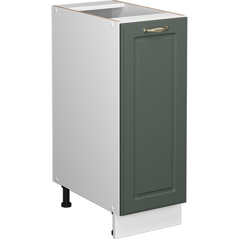 Mobiletto bagno Fame-Line, Verde-oro rustico, 30 x 81.6 cm senza piano di lavoro, Vicco