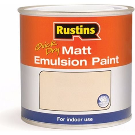 Rustins Quick Dry Matt Emulsion Paint - Magnolia - 500ml