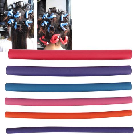 36 rouleaux souples pour cheveux crépus, kit coiffure boucles avec sac de rangement (1/5)