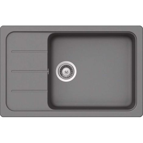Schock Einbauspüle Cristalite Formhaus D-100 LS A Croma GCR Exzenterbedienung (1/2)